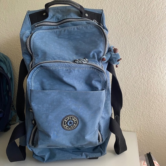 Kipling Bags Kipling Luggage Travel Duffel Bag Rolling Wheels Blue